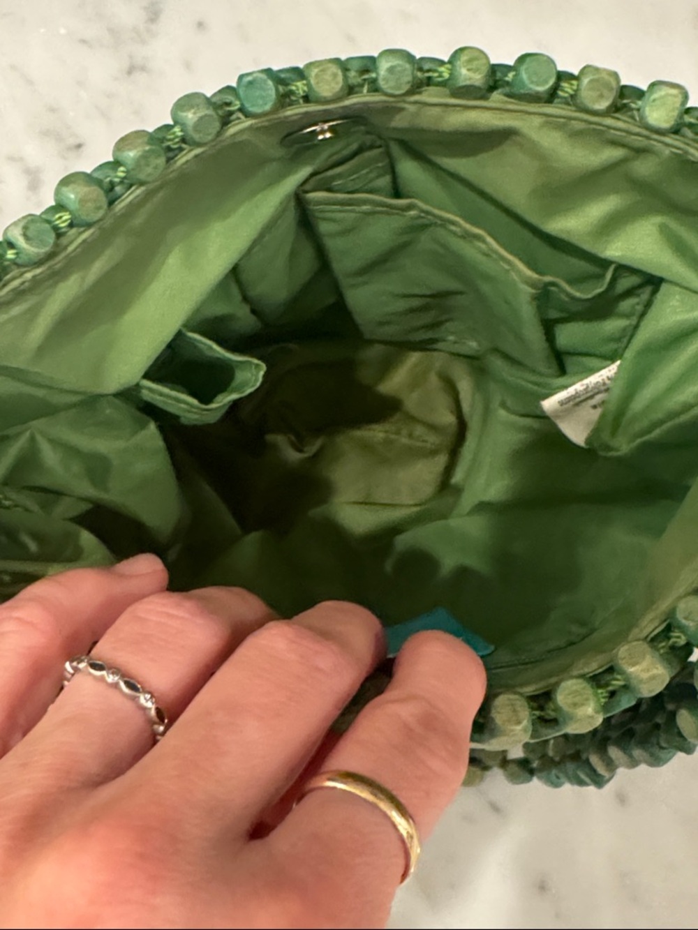 The Sak Green Beaded Shoulder Bag - Picture 5 of 6